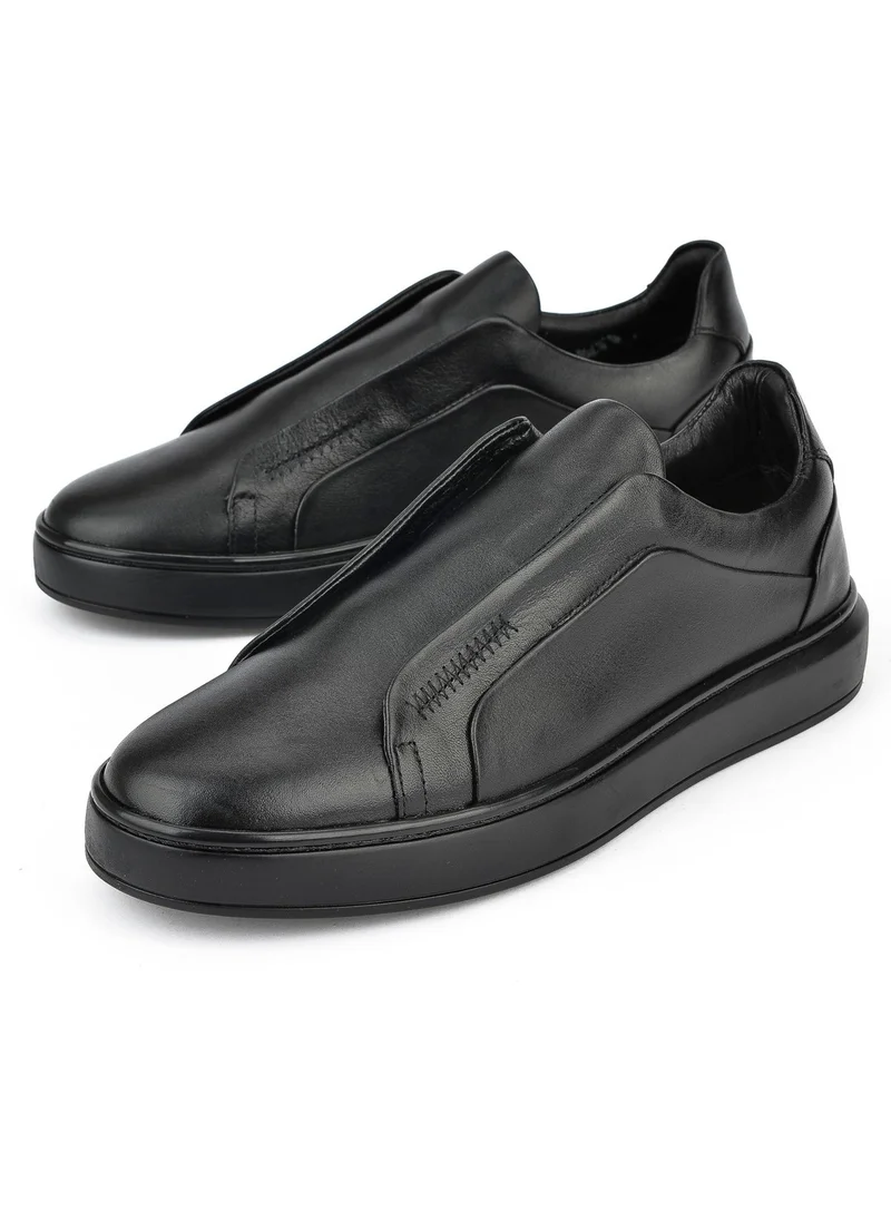 زيا , Men's Leather Sneaker 143983Z060 Black