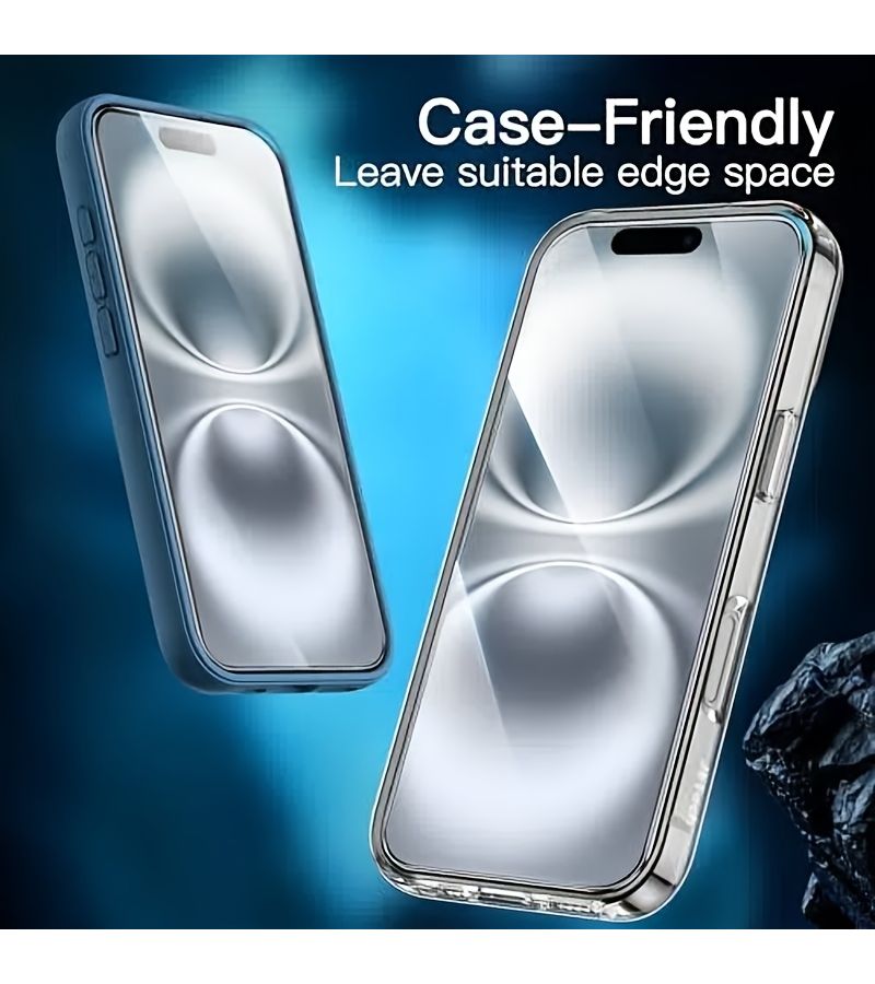 3 Pieces HD Tempered Glass Screen Protector For iPhone 15 Pro Full Coverage Transparent - Image 5