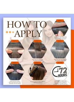 Full Shine Full Shine Tape in Hair Extensions Human Hair 60 Platinum Blonde Tape Hair Extensions Real Hair 18 Inch Seamless Skin Weft Human Hair Extensions 50 Grams 20 Pieces Invisible Tape in Extensions  - Image 5