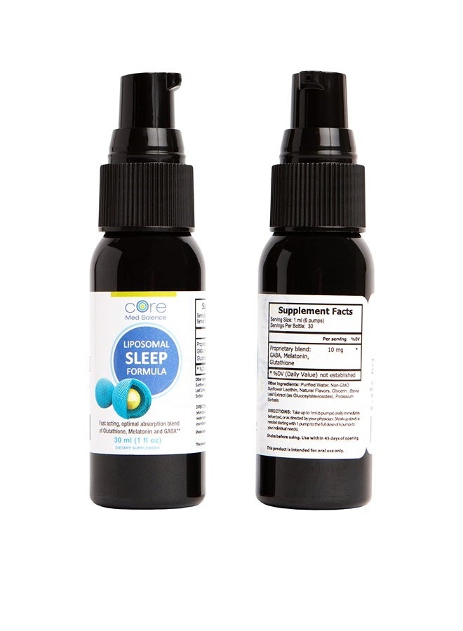IV for Life Liposomal Oral Sleep Spray Formula by Core Med Science, 1 Fl Oz - Melatonin Spray for Sleep & Relaxation - Glutathione, Melatonin, & GABA Sleep Aid Spray for Adults - Supports Restful & Quality Sleep - Image 3