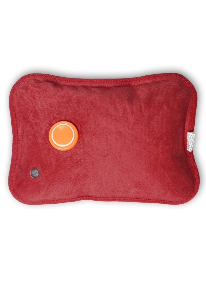 إسكدنيا كيس تسخين، أكياس مياه لتخفيف الآلام، كيس حراري، كيس زجاجة ماء ساخن، كيس ماء ساخن كهربائي، وسادة تدفئة مع جل مخملي رمادي - Image 5