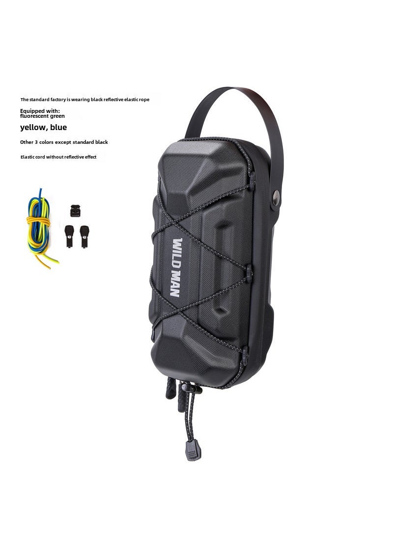 Generic EVA Hard-Shell Scooter Front Pouch Quick-Release Cycling Bag GD6X Black 
