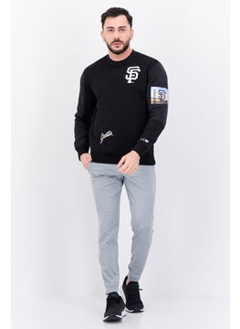 Champion Men Sportswear Fit Outdoor Sweatshirt, Black Combo  - Image 4