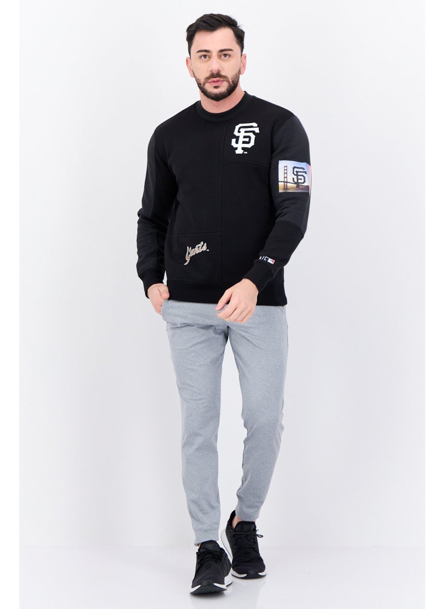 Champion - Men Sportswear Fit Outdoor Sweatshirt, Black Combo - Image 1