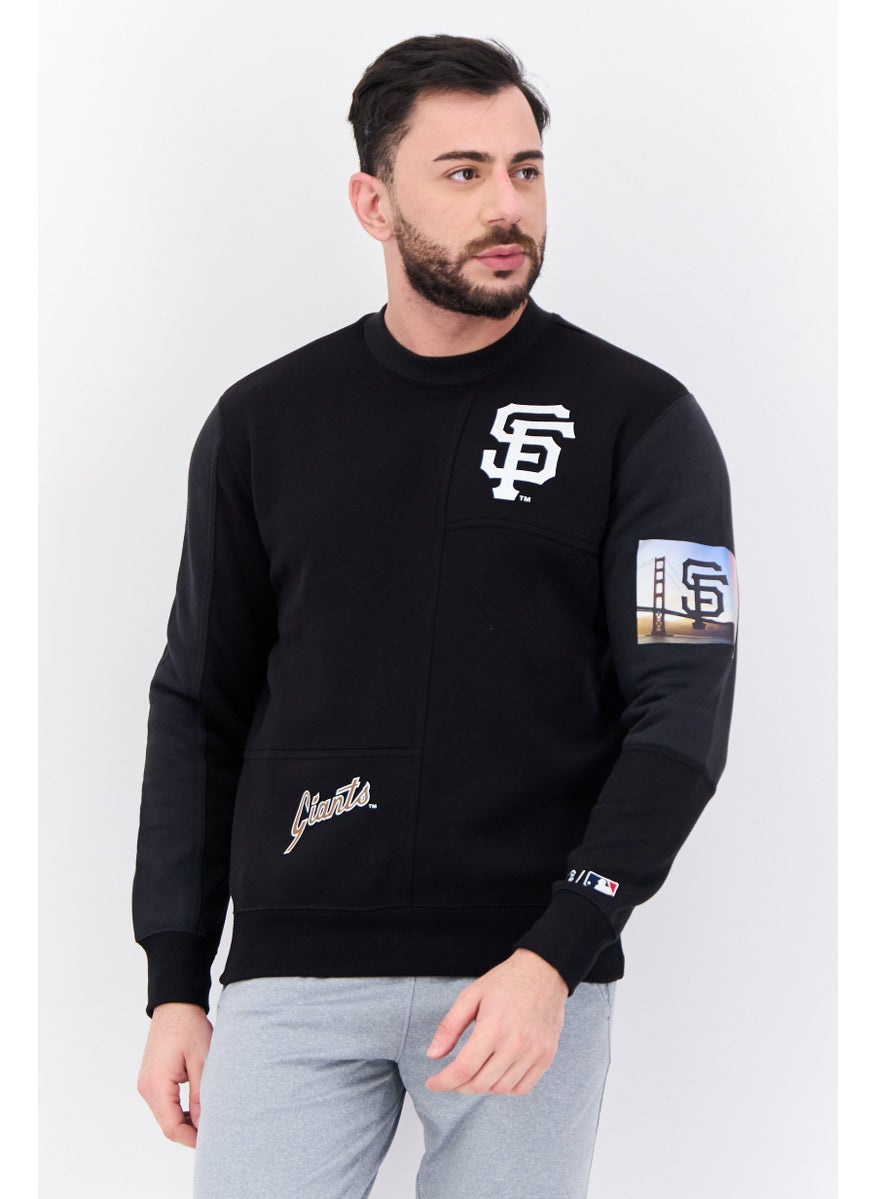 Champion - Men Sportswear Fit Outdoor Sweatshirt, Black Combo - Image 1