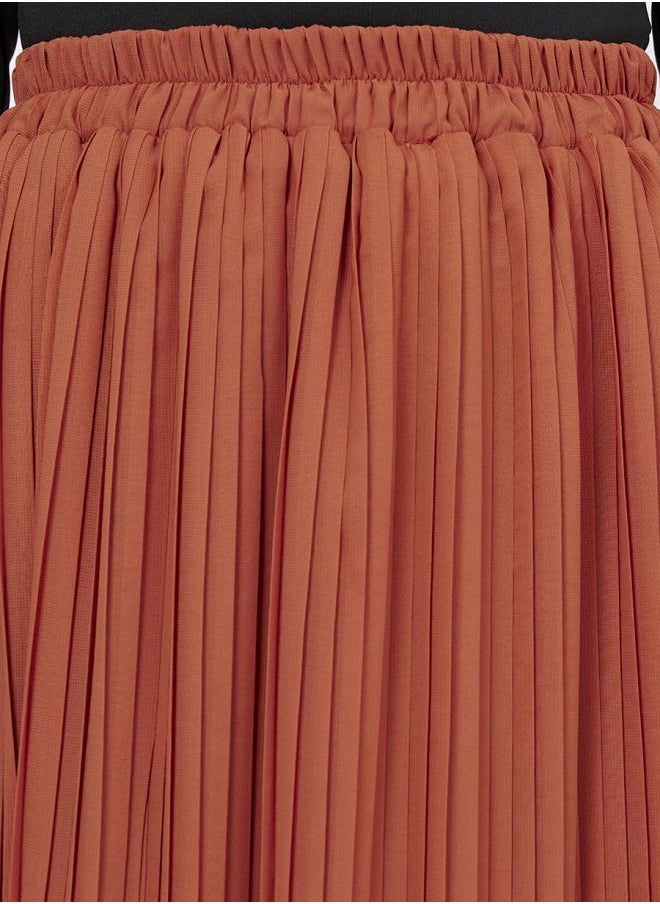 Styli - Pleated A-Line Maxi Skirt - Image 1
