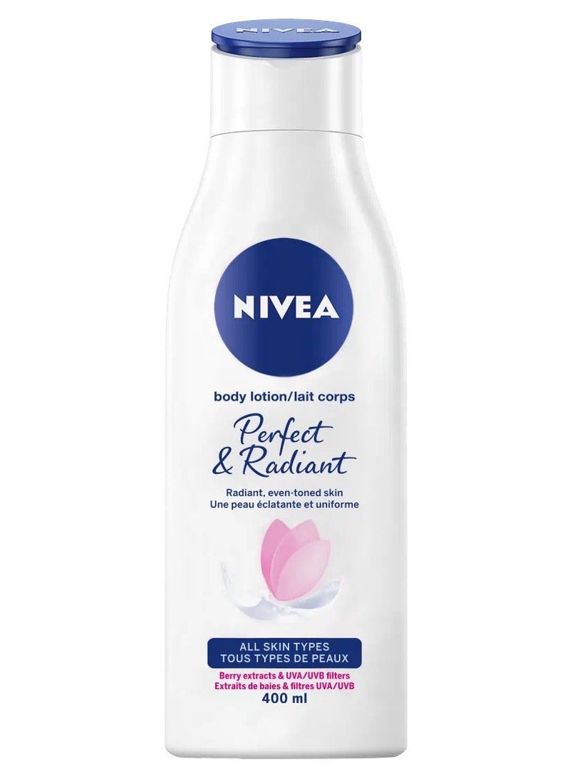 Nivea body lotion Perfect & Radiant ALL SKIN TYPES 400 ml - Image 1