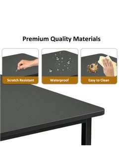 JANTENS Study Table for Home Office,Writing Desk Office Desk With Storage Layer Computer Desk 120*55*73cm  - Image 3