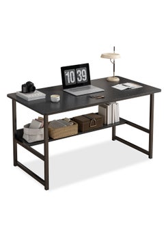 JANTENS Study Table for Home Office,Writing Desk Office Desk With Storage Layer Computer Desk 120*55*73cm  - Image 1