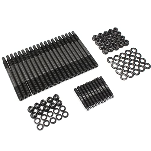 YZQPNB 12-Point Cylinder Gasket Head Stud Bolt Kit Compatible with 2004-2019 LS1 LS3 5.3L 5.7L 6.0L Engines​ / Chevy LS1 LS6 4.8L 5.3L 6.0L # 234-4317 - Image 1