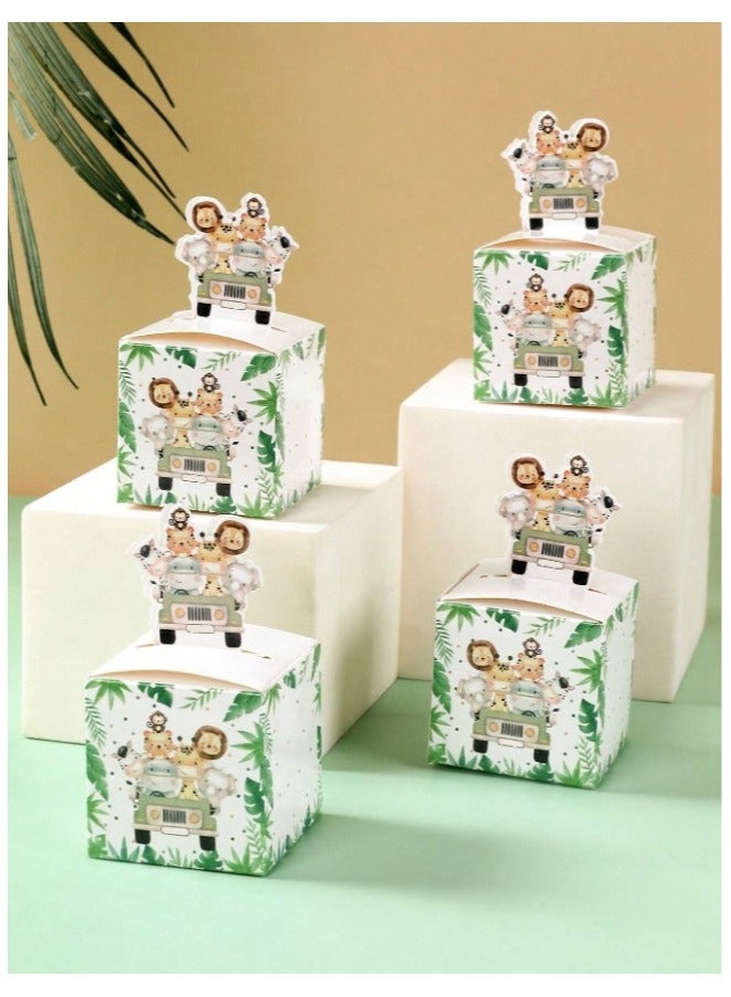 12 Jungle Animal printed gift wrap bags for wrapping and decorating gifts for occasions such as birthdays and celebrations - Image 2