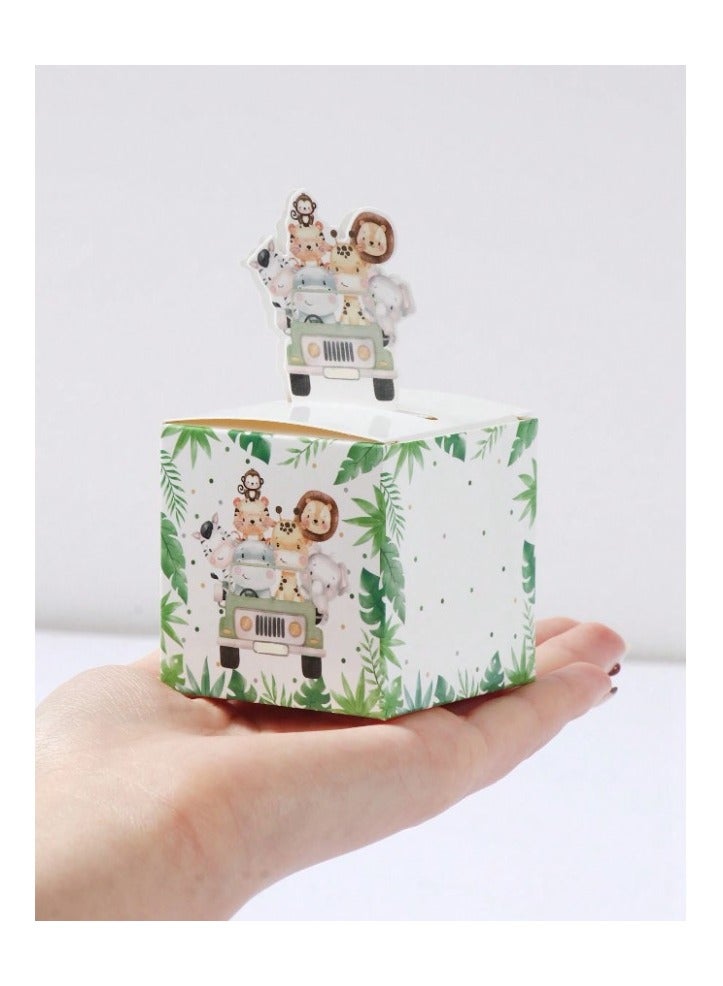 12 Jungle Animal printed gift wrap bags for wrapping and decorating gifts for occasions such as birthdays and celebrations - Image 3