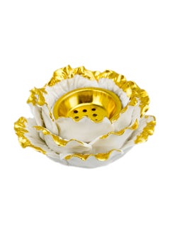 Generic Lotus Incense Holders Burner/Ceramic White Lotus Incense Burner For Home Decor/Flower Incense Burner Stick Holder for Yoga, Studio, Living Room, Office Teahouse, Home Decor  - Image 1
