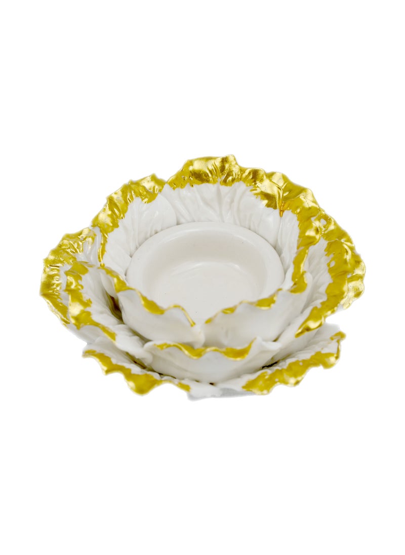 Generic Lotus Incense Holders Burner/Ceramic White Lotus Incense Burner For Home Decor/Flower Incense Burner Stick Holder for Yoga, Studio, Living Room, Office Teahouse, Home Decor  - Image 2