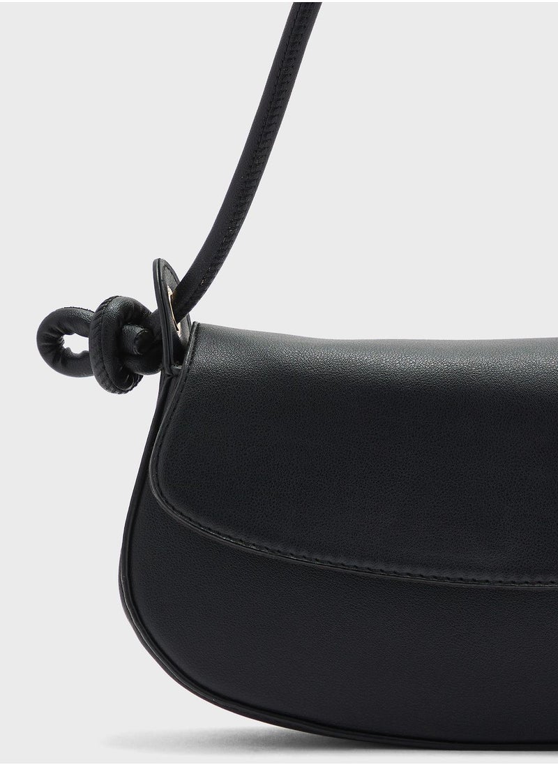 ELLA - Minimalist Flap Saddle Bag - Image 1
