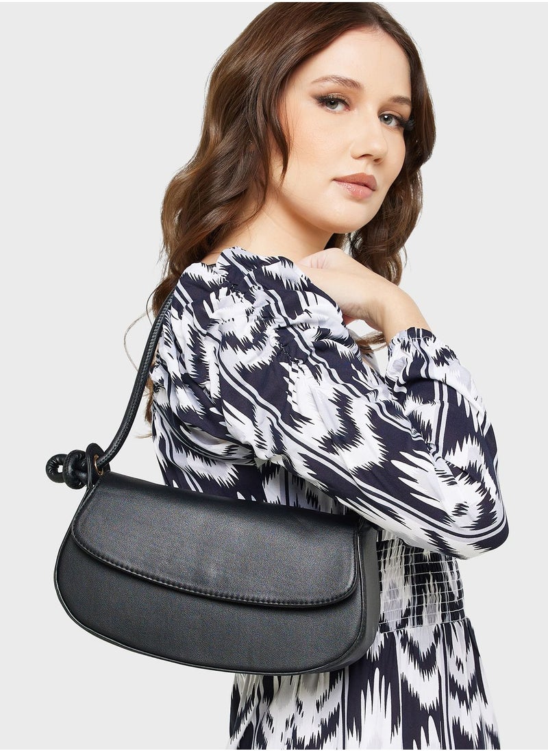 ELLA - Minimalist Flap Saddle Bag - Image 1