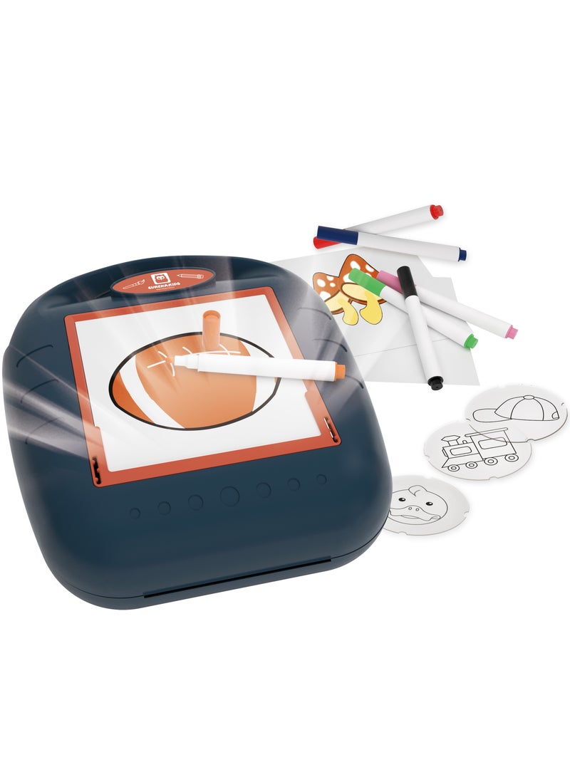 EUREKA KIDS Eurekakids Drawing Projector with Light 56pcs| Educational Toy for Toddler and Kids | Develop Creativity |Arts and Crafts | Includes Accessories | For 3Y+ - Image 1