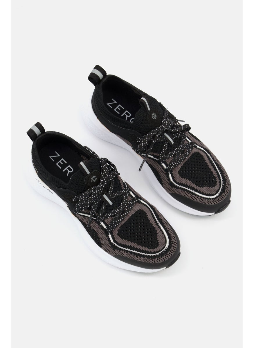 COLE HAAN Women Medium ZG Outpace Stitch Lite Running Shoes, Black  - Image 4