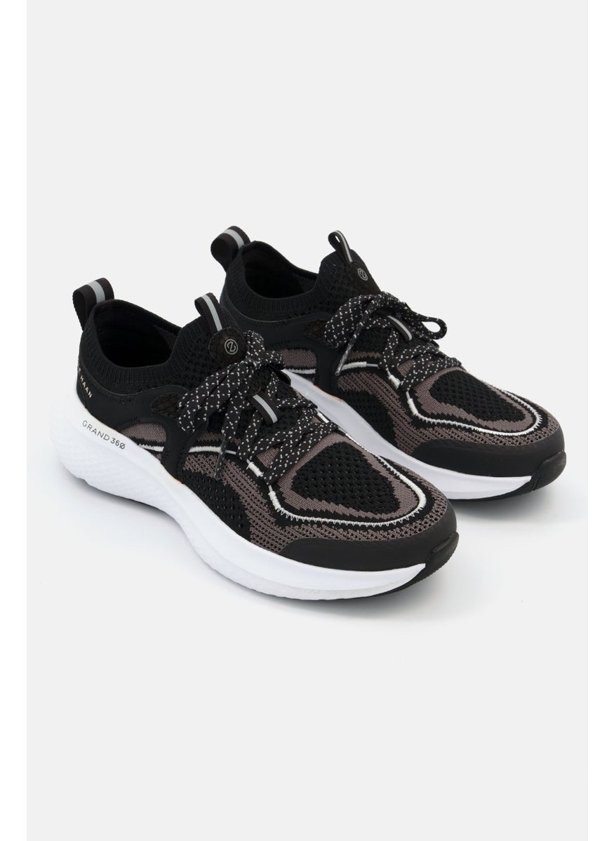COLE HAAN Women Medium ZG Outpace Stitch Lite Running Shoes, Black  - Image 1