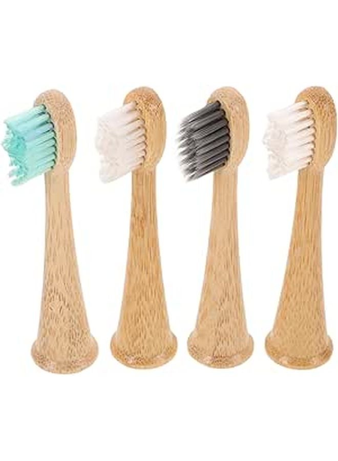 4 Pack Soft Bristle Electric Toothbrush Heads Replacement Compatible with Philips Series - Image 1