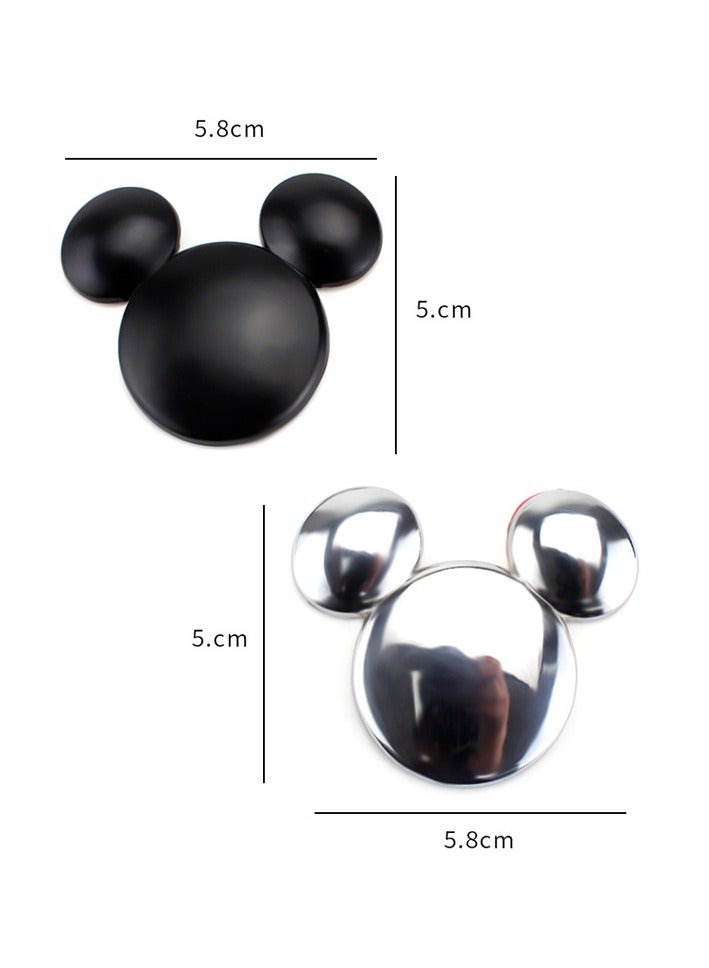 EBMINI Mickey Mouse Cute Metal Logo Side Label Decorative Sticker Tail Label 