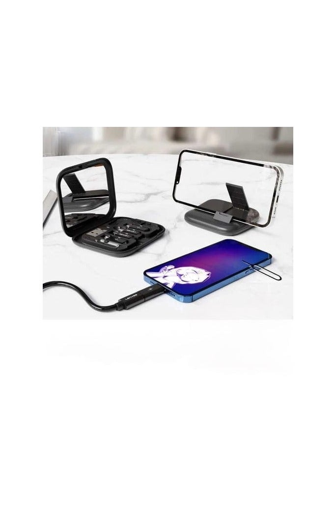 Lenyes LB602 Compact and Versatile 6-in-1 Multifunctional Storage Box for Daily Digital Needs - Image 2