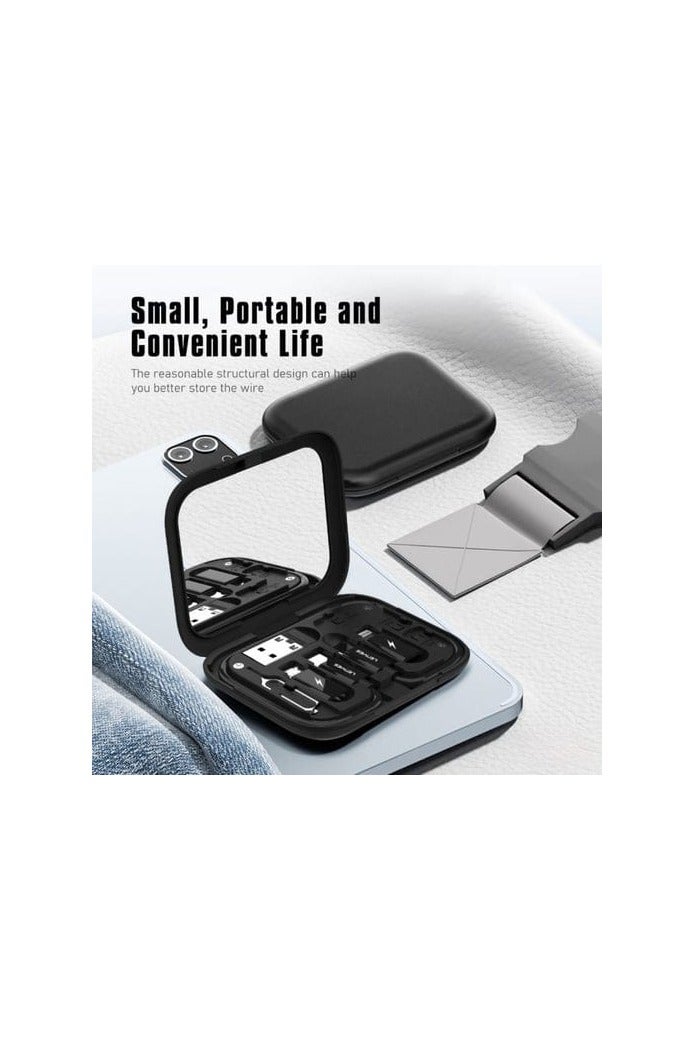 Lenyes LB602 Compact and Versatile 6-in-1 Multifunctional Storage Box for Daily Digital Needs - Image 4