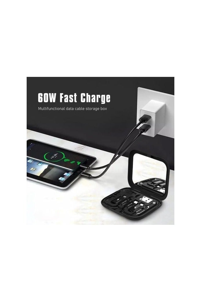 Lenyes LB602 Compact and Versatile 6-in-1 Multifunctional Storage Box for Daily Digital Needs - Image 5