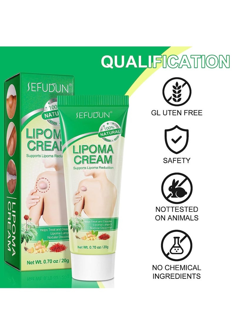 Sefudun - Lipoma Cream Lump Free Lipoma Removal Cream Herbal Lipoma Lumps Removal & Nodular Discomfort Ointment Reduce Fatty Lumps Easy to Absorb Safe & Effective Lipoma Treatment 20g - Image 1