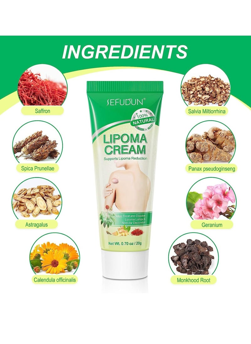 Sefudun - Lipoma Cream Lump Free Lipoma Removal Cream Herbal Lipoma Lumps Removal & Nodular Discomfort Ointment Reduce Fatty Lumps Easy to Absorb Safe & Effective Lipoma Treatment 20g - Image 1