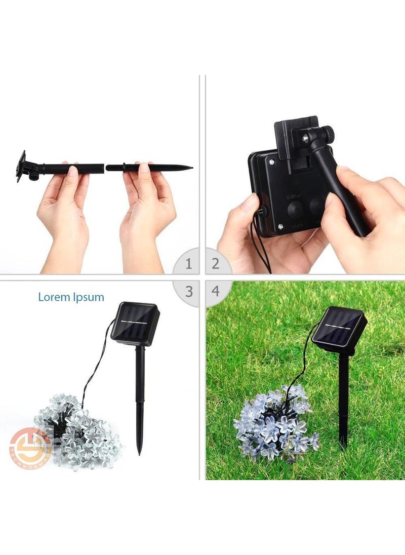 Technosmart 20 LED Solar Flower RGB Bayçe Lighting Decoration Solar Powered  - Image 3