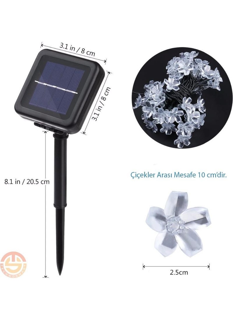Technosmart 20 LED Solar Flower RGB Bayçe Lighting Decoration Solar Powered  - Image 2