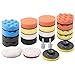 ZFE 380mm Drill Polishing Kit 22Pcs Car Polishing Foam Buffing Pads for Drill Detail Polishing Kit Wool Pads Wax Buffer Polisher Attachment with M14 Thread Backing pad Adapters - Image 2