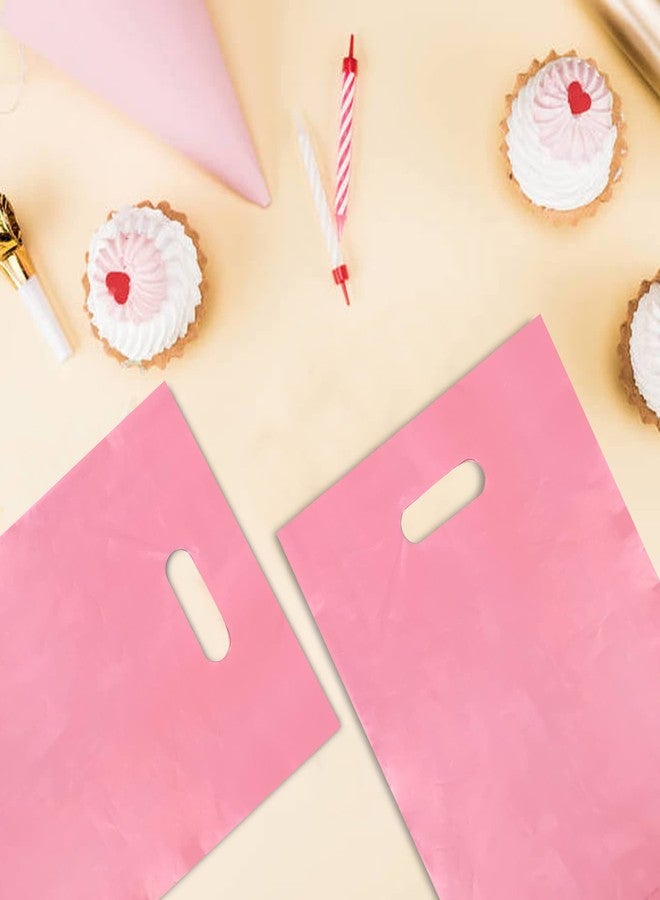 TOSPARTY 40PCS Pink Plastic Gift Bags Candy Bag Die Cut Plastic Bags are Sturdy Party Assorted Gift Bag - Image 5
