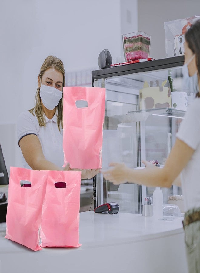 TOSPARTY 40PCS Pink Plastic Gift Bags Candy Bag Die Cut Plastic Bags are Sturdy Party Assorted Gift Bag - Image 4