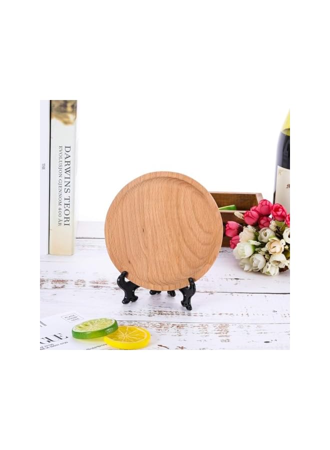 The Bros 24Pcs Clear Plate Stand, 4 Size Easel Plate Display Stands Plastic Easels Display Clear Plate Holders for Display Picture Photo Artwork Plate (3 4 5 6 Inches) - Image 5