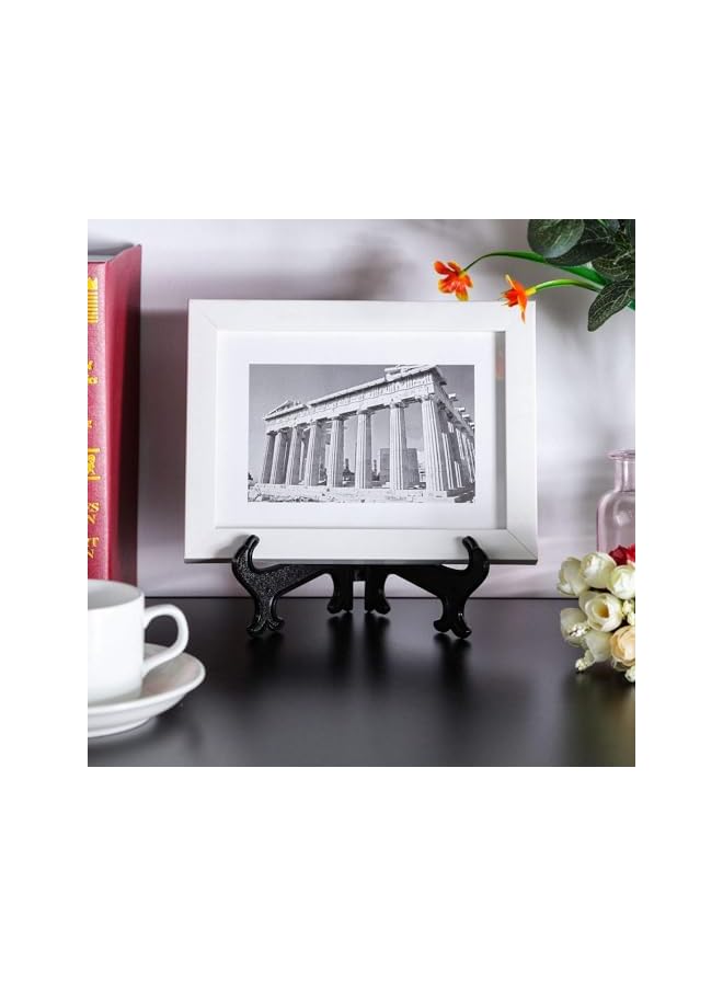 The Bros 24Pcs Clear Plate Stand, 4 Size Easel Plate Display Stands Plastic Easels Display Clear Plate Holders for Display Picture Photo Artwork Plate (3 4 5 6 Inches) - Image 4