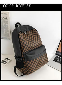 European And American Fashion Plaid Travel Backpack Computer Bag