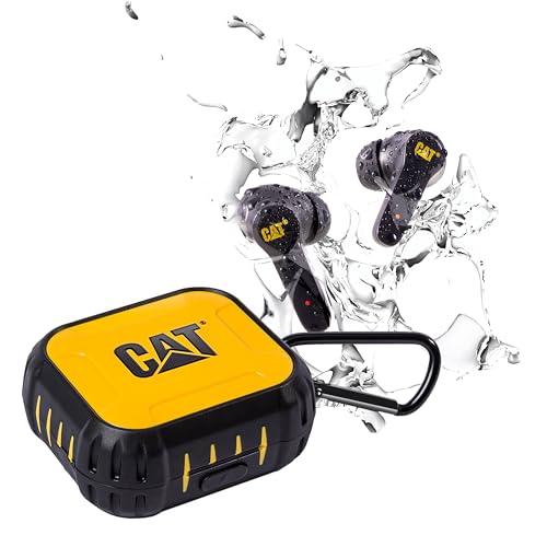 CAT Bluetooth Noise Canceling Ear Buds - Rugged Wireless Work Earbuds, Bluetooth Work Headphones, Dust Proof, Shock Proof, Water Resistant, Compatible with Apple, Android - Image 1
