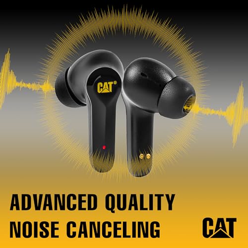 CAT Bluetooth Noise Canceling Ear Buds - Rugged Wireless Work Earbuds, Bluetooth Work Headphones, Dust Proof, Shock Proof, Water Resistant, Compatible with Apple, Android - Image 3