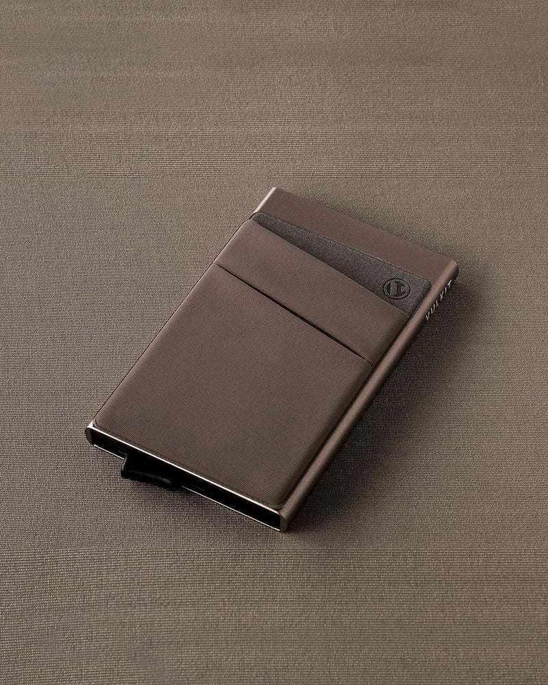 VULKIT VULKIT Card Holder with Money Pocket Pop Up Wallet RFID Blocking Slim Metal Bank Card Case Holds 5 Cards and Notes(Nickle Grey)  - Image 5