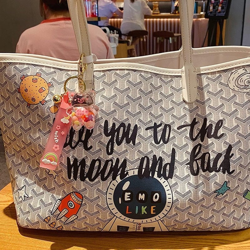 Zikra Kawaii Keychain Bear Liquid Floating Quicksand Cute Keychains Bag Charm Wristlet Bracelet Key Ring for Women Girl - Image 5