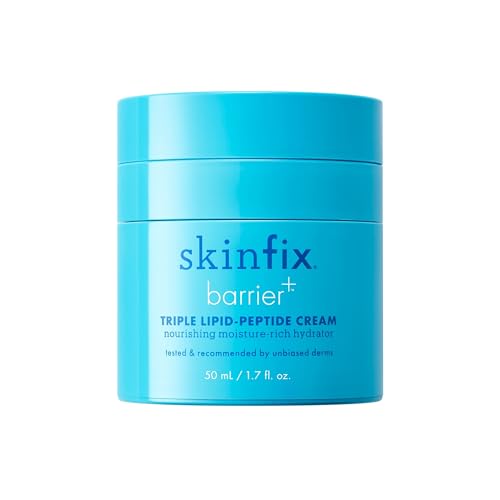 Skinfix Triple LipidPeptide Cream  17 oz  Rich Face Moisturizer to Instantly Hydrate  Restore Dry Sensitive Skin  NonComedogenic Fragrance Free Vegan Cruelty Free