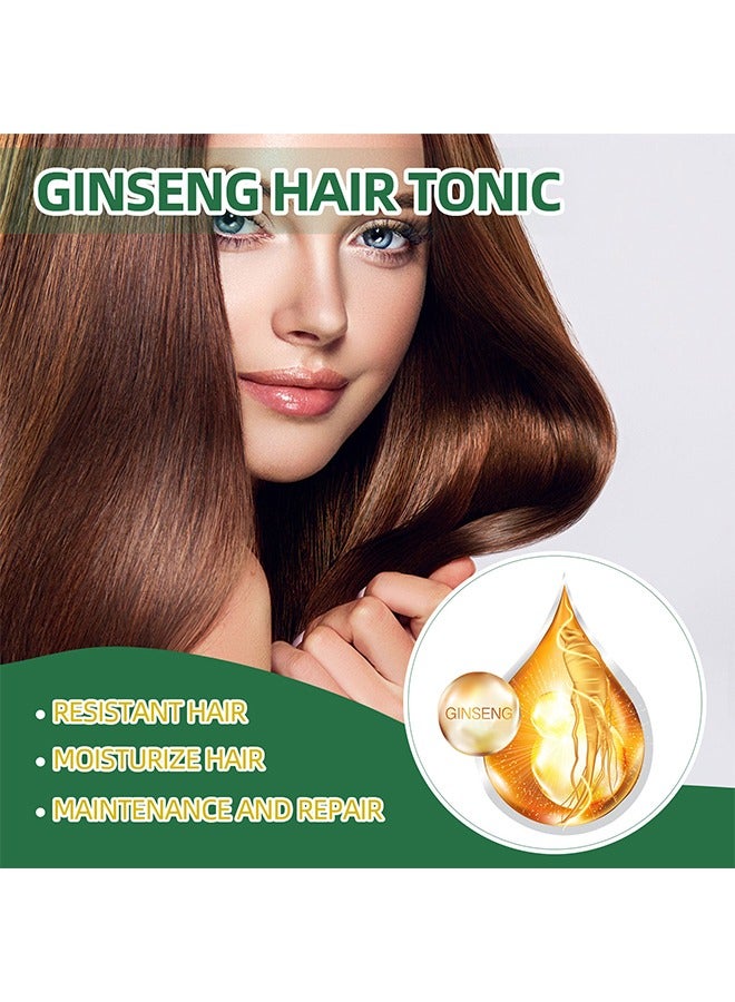 OUHOE Natural Herbs , Ginseng Hair Thickening Liquid Ginseng Essence Hair Thickening Spray Prevents Hair Loss Strengthens Hair Protects and Moisturizes Hair 100ml - Image 3