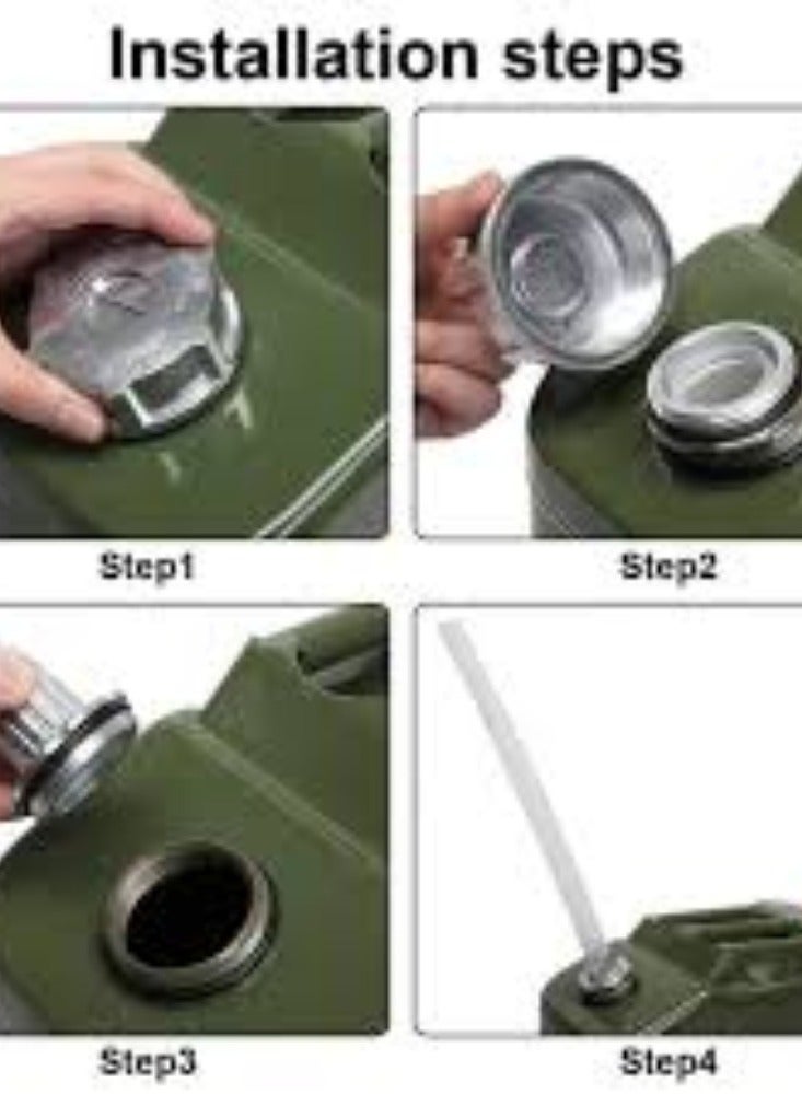 KNP Jerry Can Litre Green Metal Jerry Can 20L is a practical and reliable solution for safely storing and transporting various liquids. - Image 3