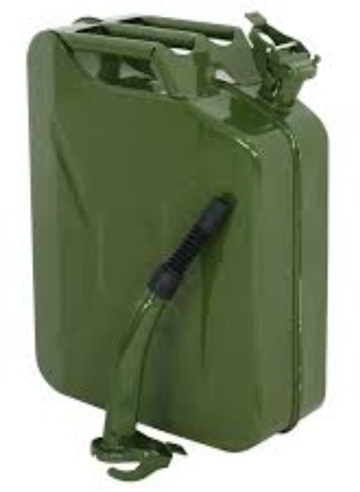 KNP Jerry Can Litre Green Metal Jerry Can 20L is a practical and reliable solution for safely storing and transporting various liquids. - Image 2