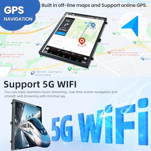 Jufodrca 4Core + 64GB Android 13 Upgrade Car Radio for Chevrolet Chevy Cruze 2009-2015: 10.4 Inch 1024 * 768 HD IPS Tesla Style Touchscreen Stereo Wireless Carplay Andriod Auto Backup Camera GPS 5G WiFi FM - Image 4