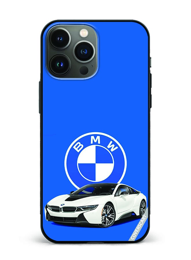 COVERSCART Protective Case Cover For Apple iPhone 14 Pro Max Bmw Design Blue