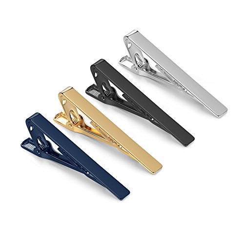 SEVENSTONE 8Pcs Tie Clips for Men Tie Pin Set Ties Necktie Business Bar Clips - Image 1