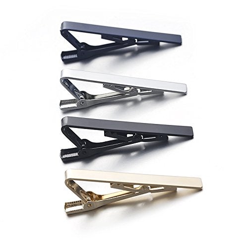 SEVENSTONE 8Pcs Tie Clips for Men Tie Pin Set Ties Necktie Business Bar Clips - Image 5